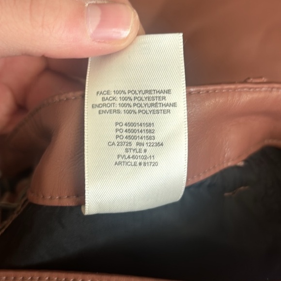 Wilfred The Melina Vegan Leather Pant in Cognac - Picture 7 of 7